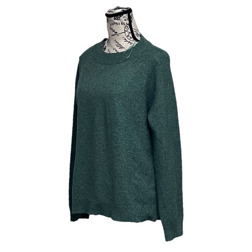 ONLY ONLRICA Kelly Green Knit Pullover Sweater | Forest Fairy Preppy Old Money S - Picture 3 of 10